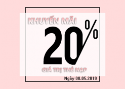 Mobifone khuyến mãi ngày 8/5/2019 tặng 20% thẻ nạp cục bộ