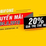 Mobifone khuyến mãi ngày 4/9/2019