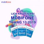 Lịch khuyến mãi Mobifone trả trước tháng 11/2019