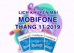 Lịch khuyến mãi Mobifone trả trước tháng 11/2019