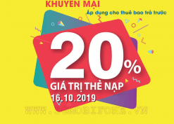 Mobifone khuyến mãi ngày 16/10/2019