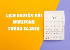 Lịch khuyến mãi Mobifone tháng 12/2019