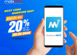 Mobifone khuyến mãi ngày 22/2/2020 tặng 20% thẻ nạp