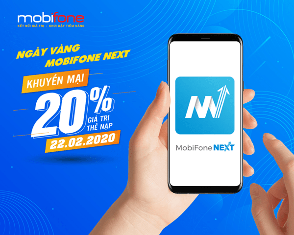 Mobifone khuyến mãi ngày 22/2/2020 tặng 20% thẻ nạp