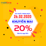 Mobifone khuyến mãi ngày 26/2/2020