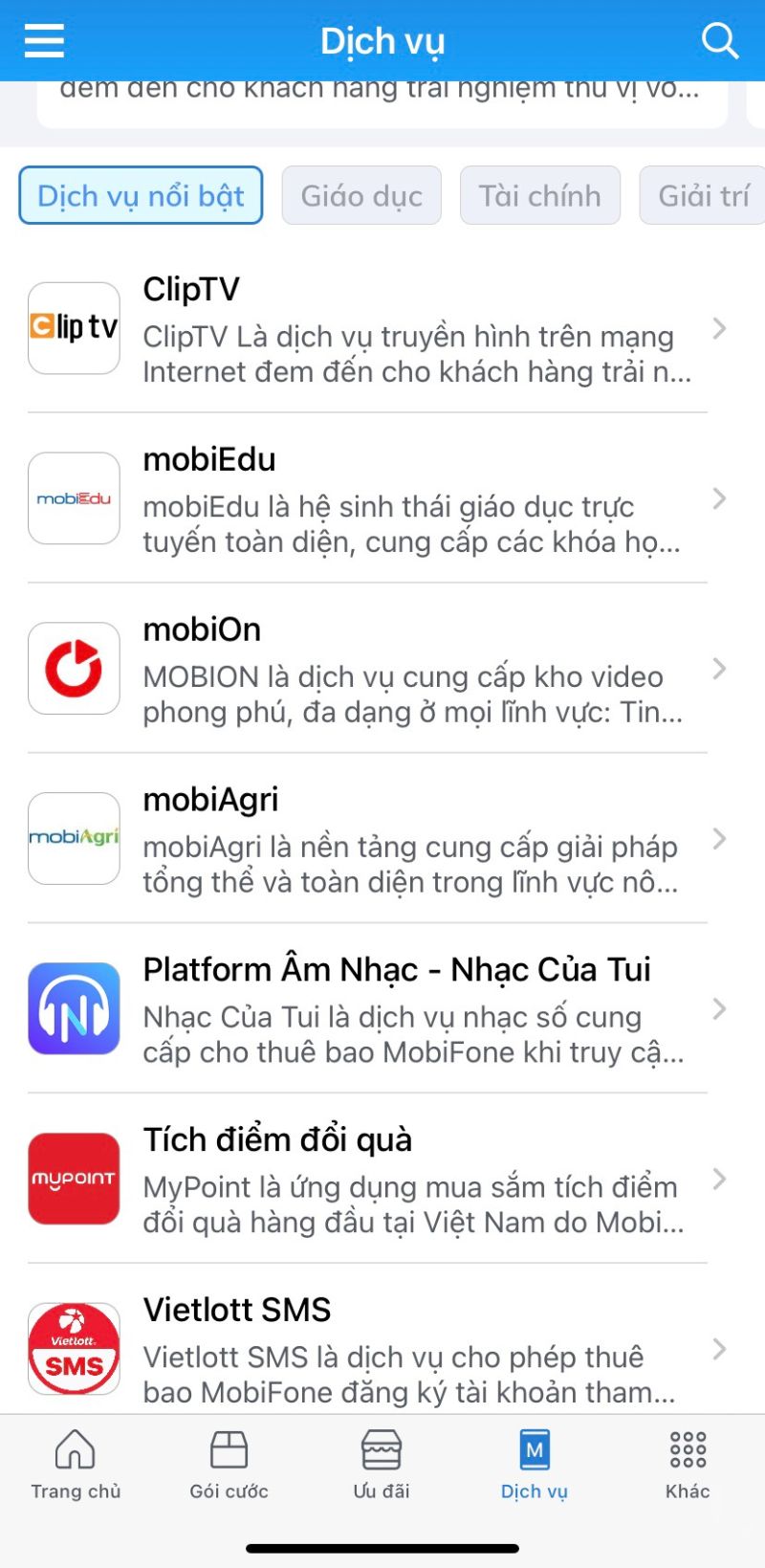 Cách sử dụng app MY Mobifone