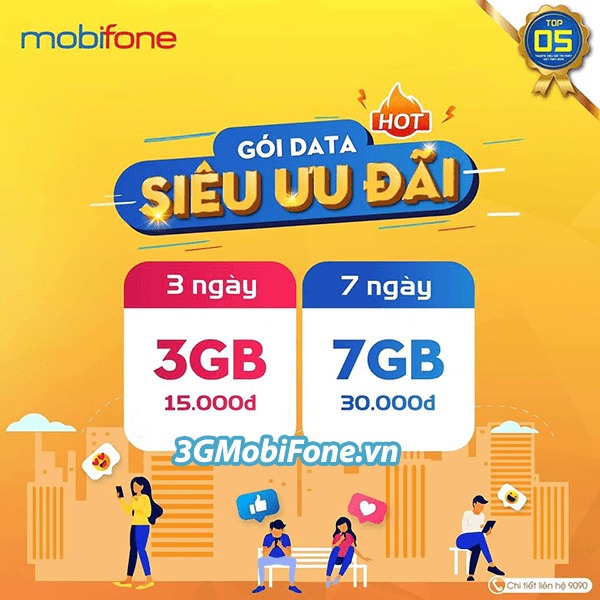 thông tin chi tiết về các gói cước 4G Mobifone 3 ngày, 7 ngày