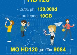 Đăng ký gói cước HD120 Mobifone nhận 10GB Data khủng