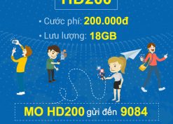 Đăng ký gói cước HD200 Mobifone nhận ngay 18GB Data 4G