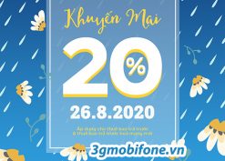 Khuyến mãi Mobifone ngày 26/8/2020 ưu đãi vàng toàn quốc