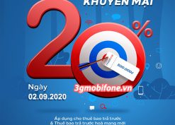 Mobifone khuyến mãi ngày 2/9/2020 ưu đãi ngày vàng toàn quốc