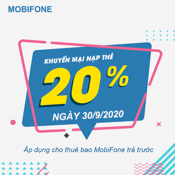 Mobifone khuyến mãi ngày 30/9/2020 ưu đãi ngày vàng toàn quốc