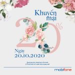 Thông tin chương trình Mobifone khuyến mãi ngày 20/10/2020