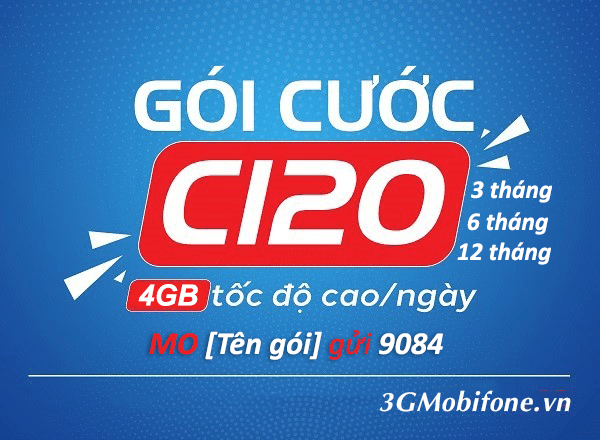 Hướng dẫn đăng ký các gói cước C120 Mobifone chu kỳ dài 