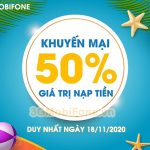 Khuyến mãi Mobifone ngày 18/11/2020 ưu đãi cho thuê bao may mắn