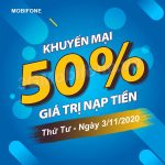 Thông tin chi tiết chương trình khuyến mãi Mobifone ngày 4/11/2020