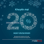 Mobifone khuyến mãi ngày 25/12/2020 ưu đãi ngày vàng toàn quốc