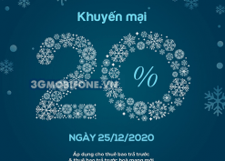 Mobifone khuyến mãi ngày 25/12/2020 ưu đãi ngày vàng toàn quốc