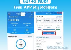 Cách tạo gói cước MobiFone khuyến mãi 4G, gọi thoại trên App My Mobifone