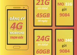Danh sách các gói cước 4G MobiFone trọn gói không giới hạn dung lượng