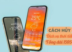 Hướng dẫn cách hủy tin nhắn thông báo thời tiết 1595 Mobifone