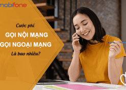 Cước phí gọi nội mạng, ngoại mạng Mobifone