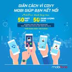 Mobifone khuyến mãi tặng thêm 50% data, 50p gọi Free nội mạng