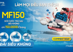 Đăng ký gói cước MF150 Mobifone có ngay ưu đãi data và gọi thoại miễn phí