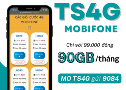 Cách đăng ký gói cước TS4G Mobifone