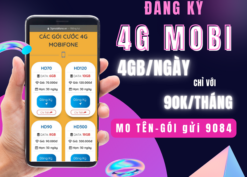 Cách đăng ký 4G Mobifone tháng 90K nhận 4GB/ngày