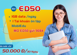 Đăng ký gói cước ED50 Mobifone nhận ngay ưu đãi khủng