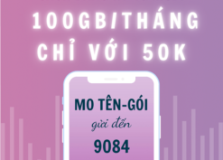 Cách đăng ký 4G Mobifone 1 tháng 50K có 100GB data