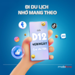 Đăng ký gói D12 Mobifone chỉ 12k có 4GB