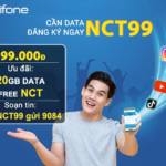 Đăng ký gói cước NCT99 Mobifone có 120GB data chỉ 99K