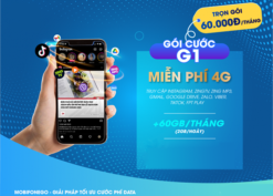 Đăng ký gói cước G1 Mobifone miễn phí combo khủng