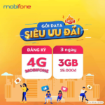 Cách đăng ký gói cước 4G Mobifone 3 ngày chỉ 15K