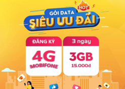 Cách đăng ký gói cước 4G Mobifone 3 ngày chỉ 15K