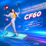 Đăng ký gói cước CF60 Mobifone miễn phí data và gọi thả ga cả tháng