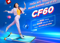 Đăng ký gói cước CF60 Mobifone miễn phí data và gọi thả ga cả tháng