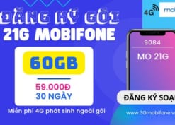 Đăng ký gói 21G Mobifone trọn gói nhận 60GB Data chỉ 59.000đ