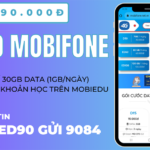 Đăng ký gói ED90 Mobifone ưu đãi data siêu khủng