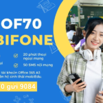 Đăng ký gói cước OF70 Mobifone nhận data và gọi miễn phí