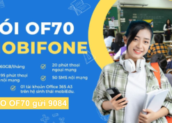 Đăng ký gói cước OF70 Mobifone nhận data và gọi miễn phí