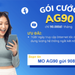 Đăng ký gói cước AG90 Mobifone chỉ 90K có 30GB data dùng cả tháng