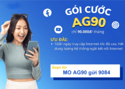 Đăng ký gói cước AG90 Mobifone chỉ 90K có 30GB data dùng cả tháng