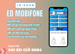 Đăng ký gói cước ED Mobifone miễn phí data và gọi thả ga cả ngày