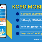 Đăng ký gói cước KC90 Mobifone 30GB data và gọi free cả tháng