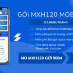 Cách đăng ký gói cước MXH120 Mobifone nhận data và gọi miễn phí cả tháng