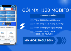 Cách đăng ký gói cước MXH120 Mobifone nhận data và gọi miễn phí cả tháng