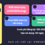 Đăng ký gói cước V180 Mobifone rinh combo ưu đãi khủng